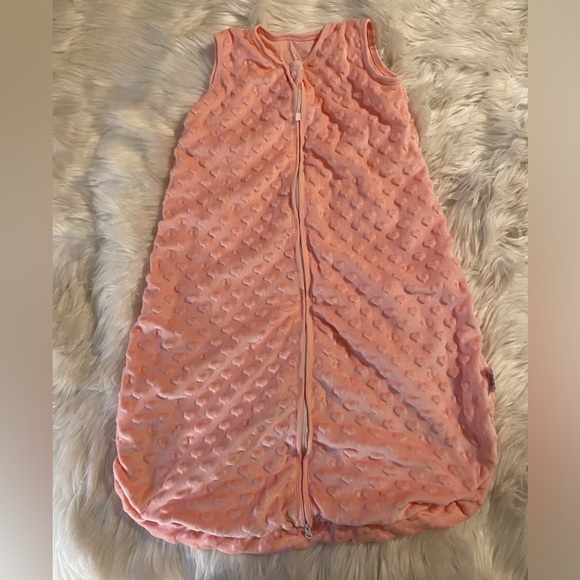 Yoofoss Girls Pink Sleep Sack Sz M 6/12mo - Picture 1 of 5